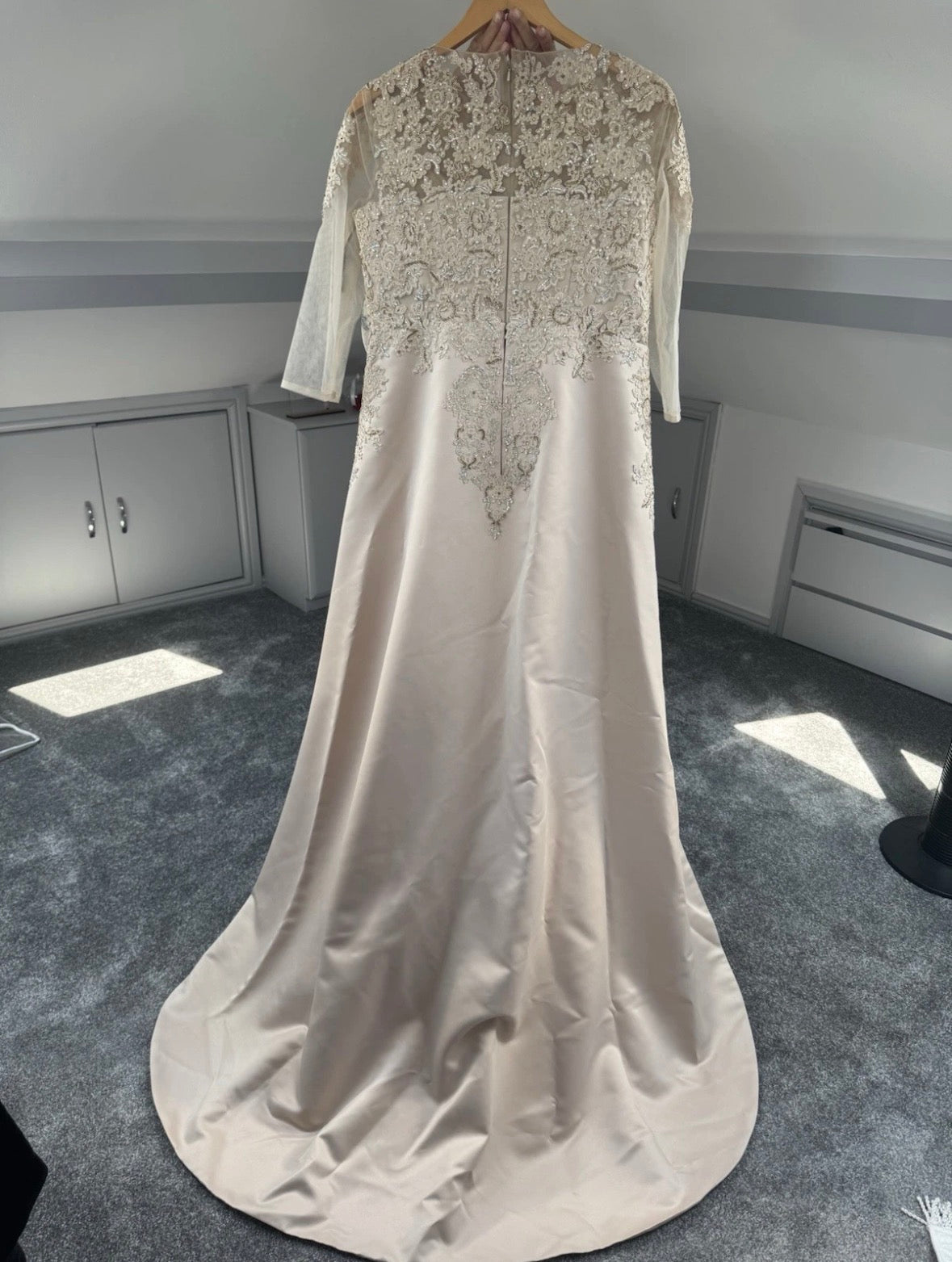 Custom made in Dubai English fusion wedding party dress