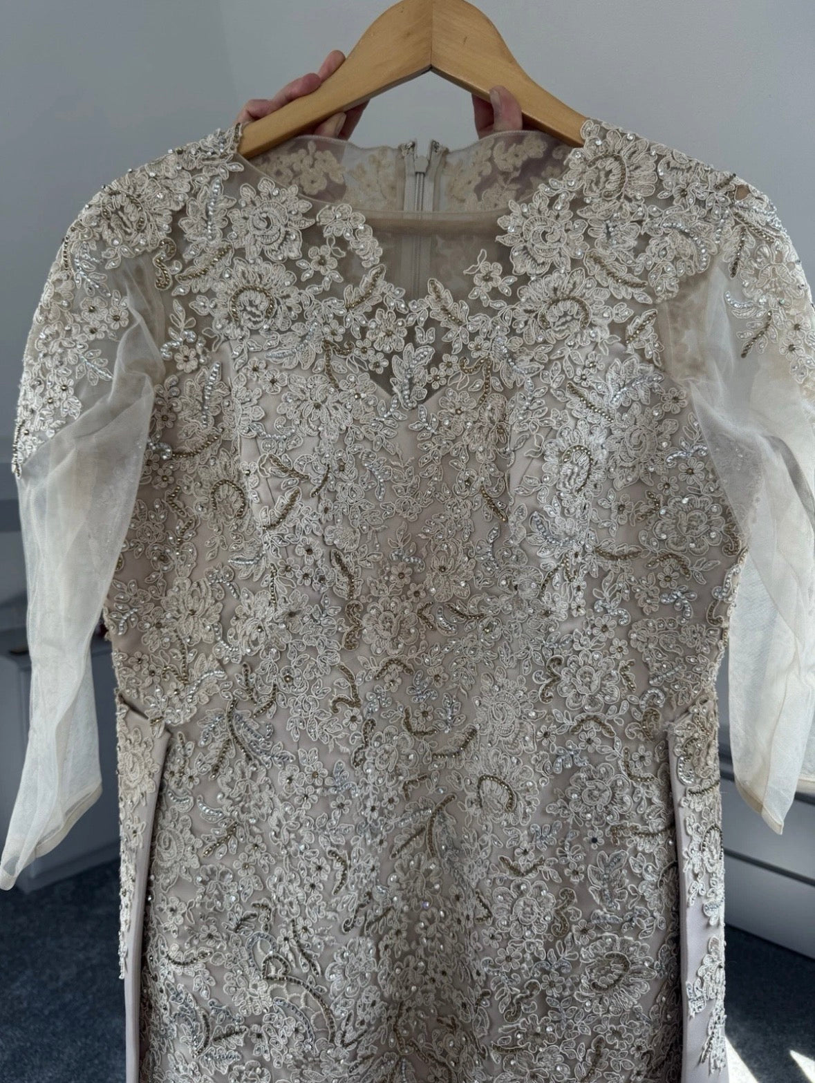 Custom made in Dubai English fusion wedding party dress
