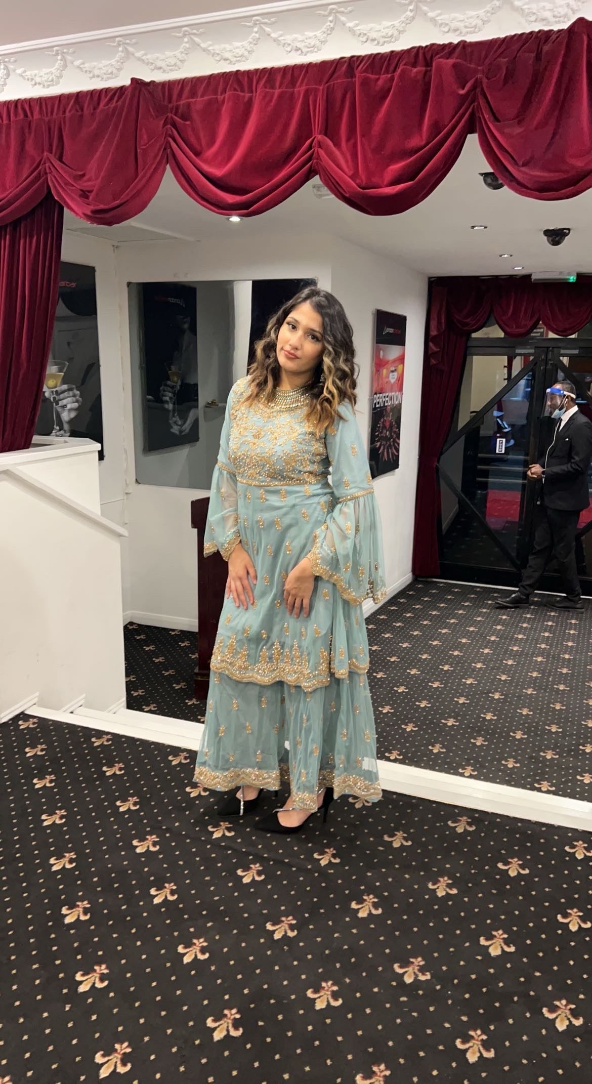 Teal Blue Lehenga