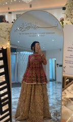 Pink and Gold/ Red and Gold Lehengha