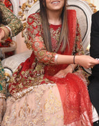 Pink and Gold/ Red and Gold Lehengha