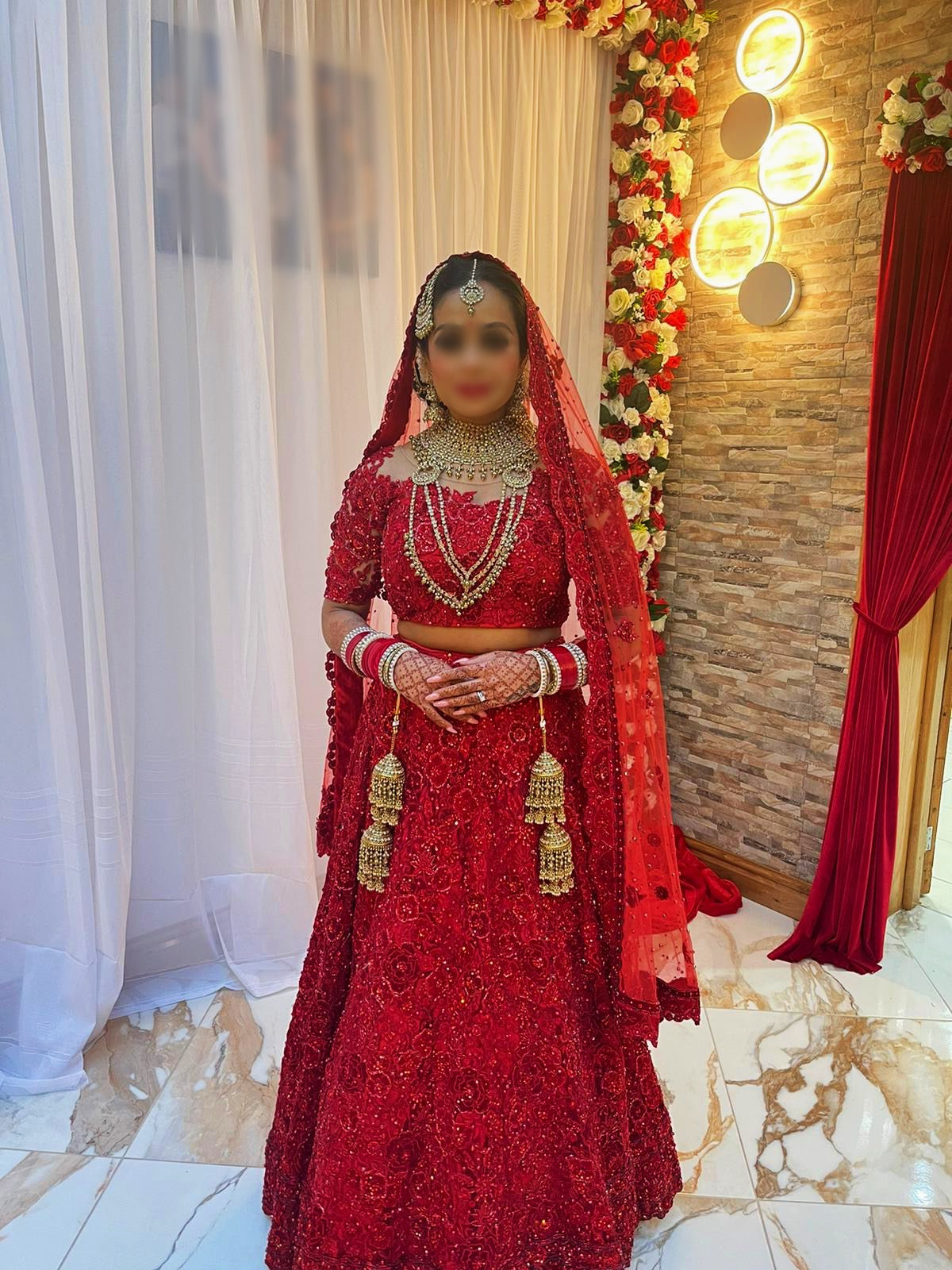 Stunning Red Lehenga
