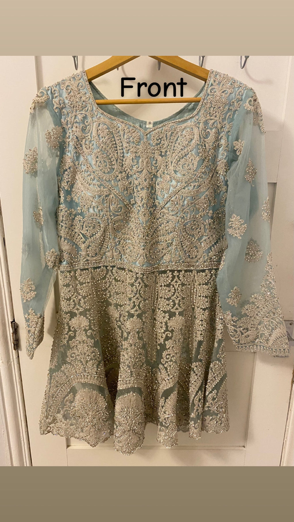 Stunning Sky blue Bridal Lengha