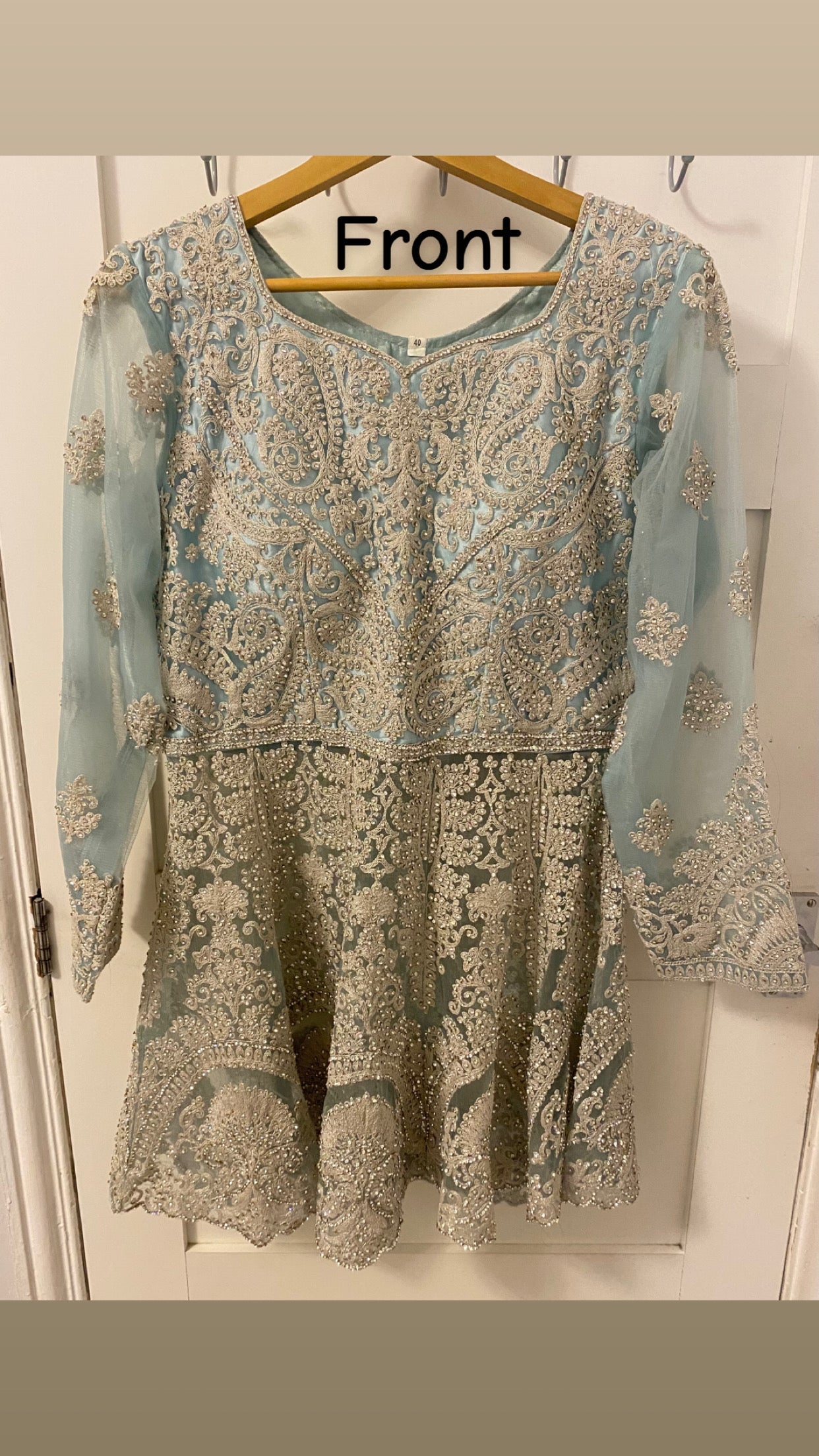 Stunning Sky blue Bridal Lengha