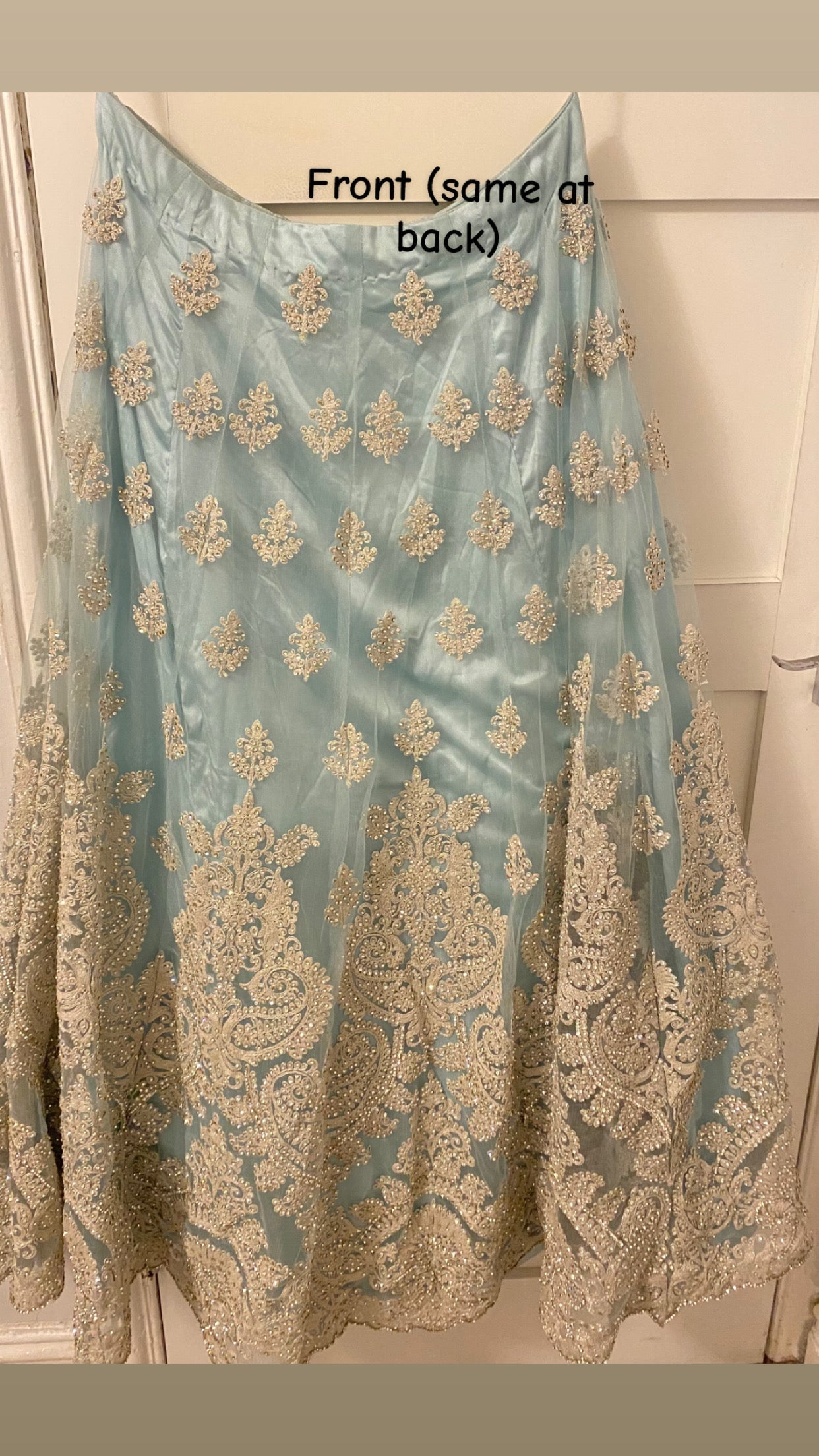Stunning Sky blue Bridal Lengha