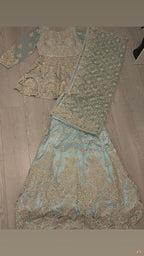 Stunning Sky blue Bridal Lengha
