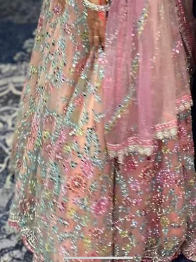 Sky Blue and Baby Pink Lehengha