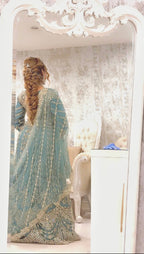 Teal Blue Lehenga