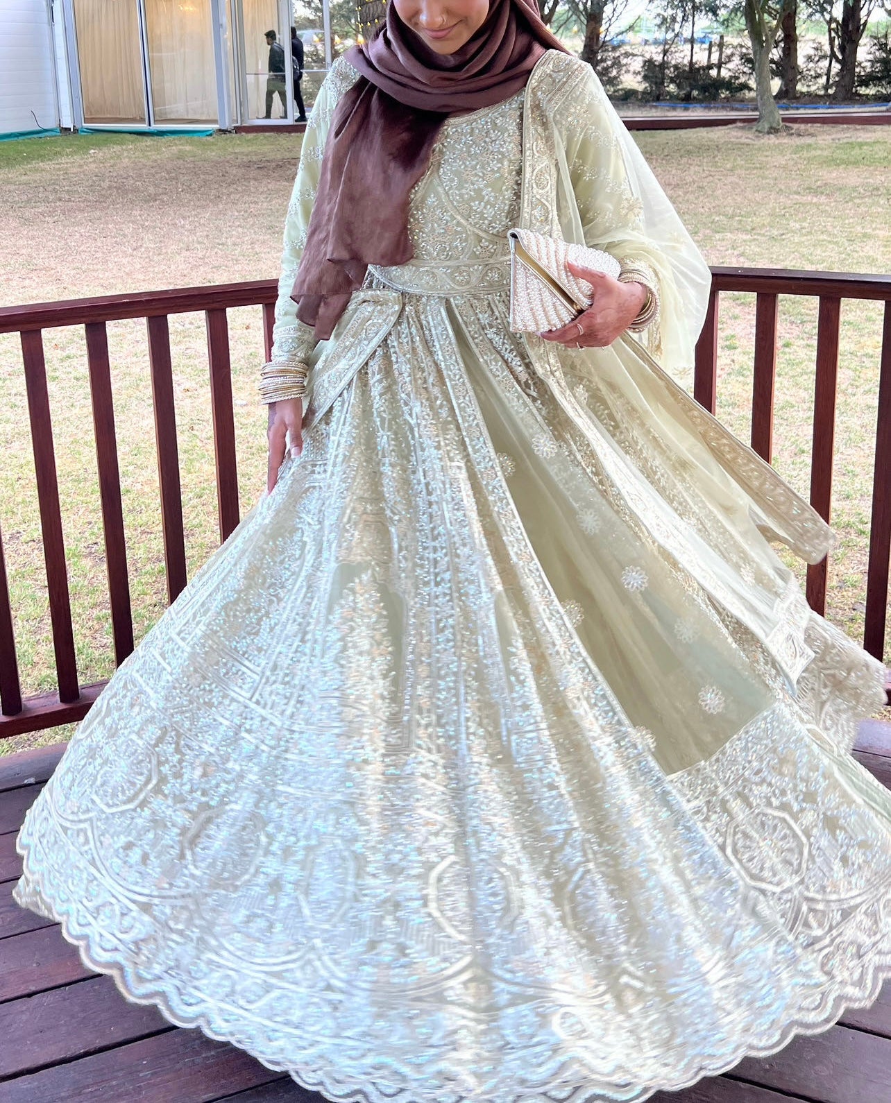 Sage Green Gown by Elegance