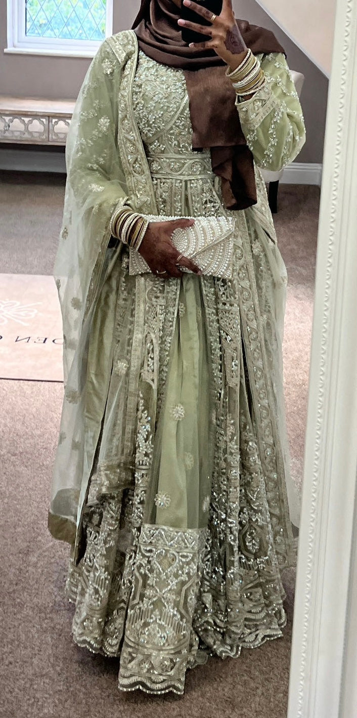 Sage Green Gown by Elegance