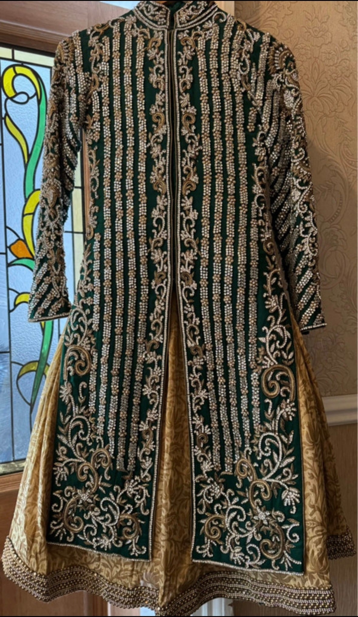 Wedding outfit fully embroidered