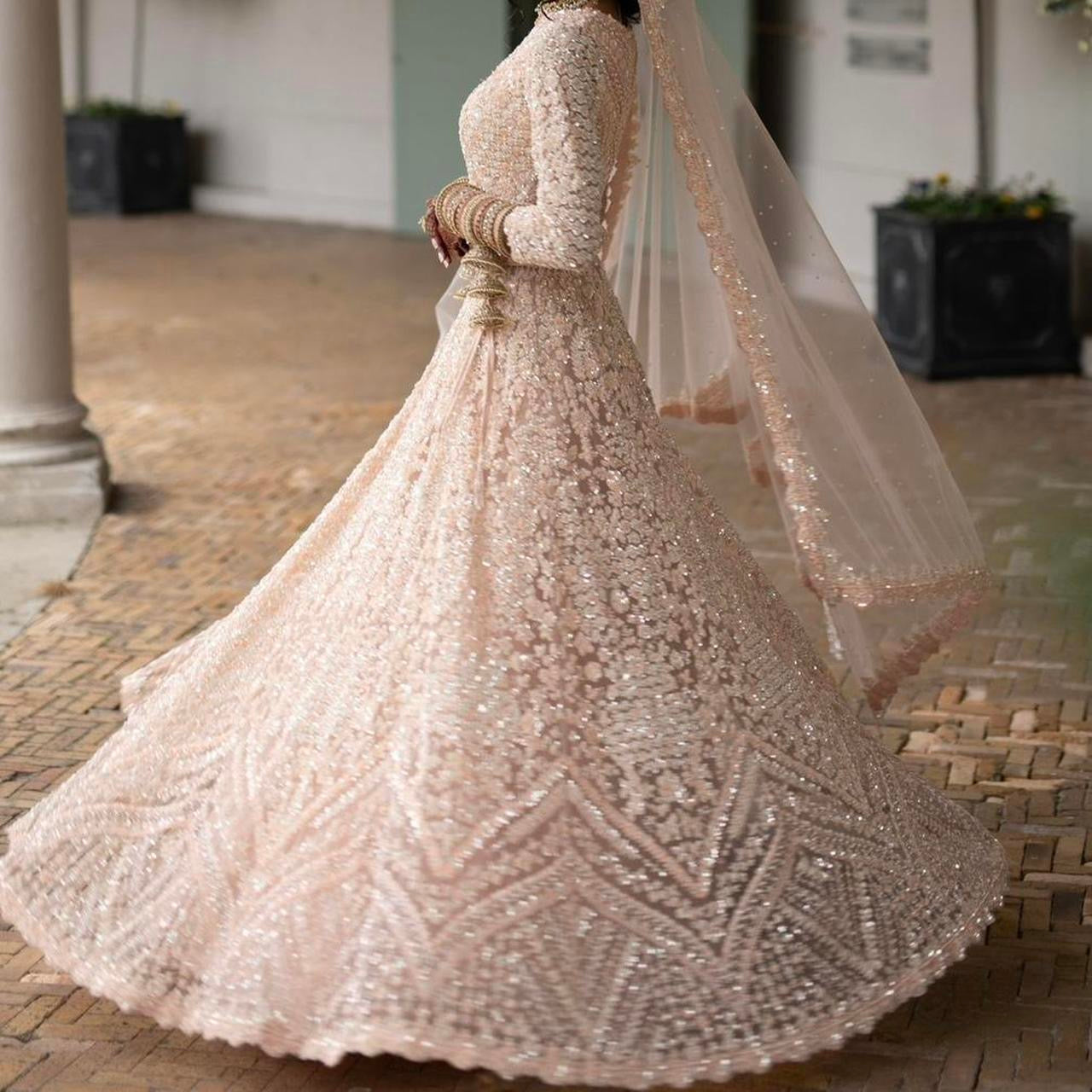 Designed by Mongas Nikkah/Bridal Lengha