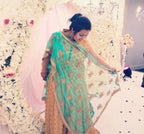 Gold and Green Salwa Kameez