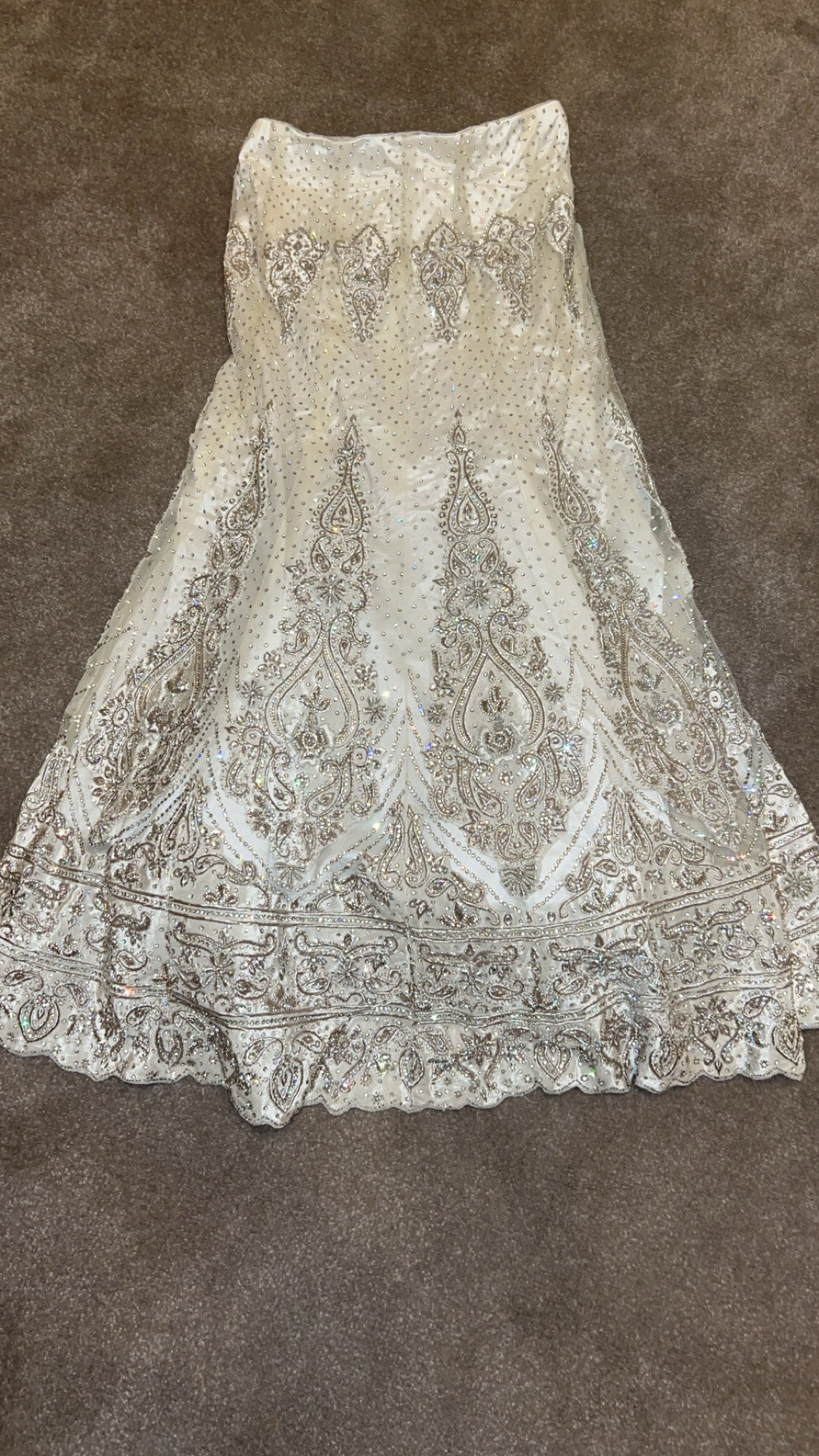 Bridal wedding lehnga White/Silver