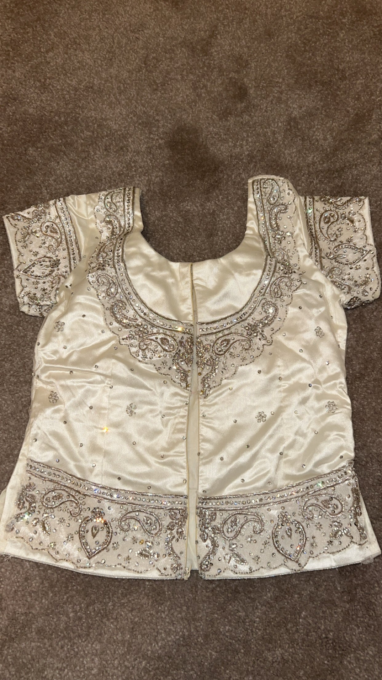 Bridal wedding lehnga White/Silver