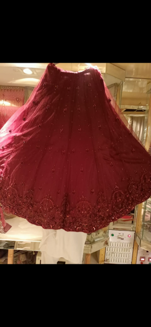 Maroon custom made lehngha