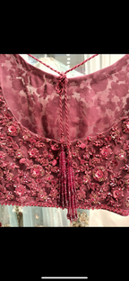 Maroon custom made lehngha