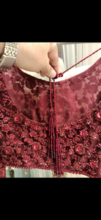 Maroon custom made lehngha