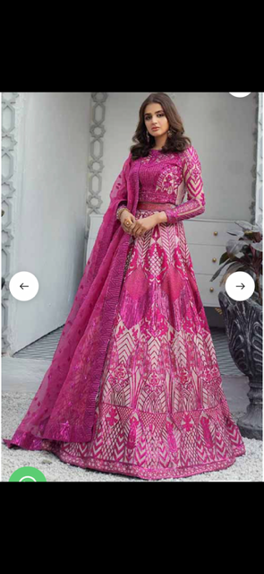 pink formal lehngha