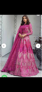 pink formal lehngha