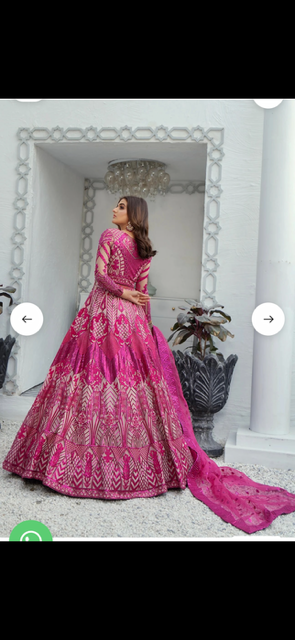pink formal lehngha