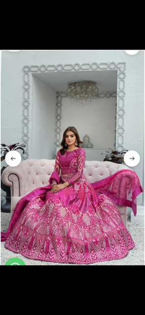 pink formal lehngha