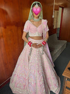 Rianta Pink Bridal Lehenga