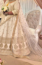 Ivory Bridal Lengha with Double Duppata