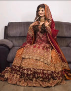 Hoor Qasim Wedding lengha
