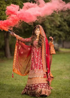 Hoor Qasim Wedding lengha