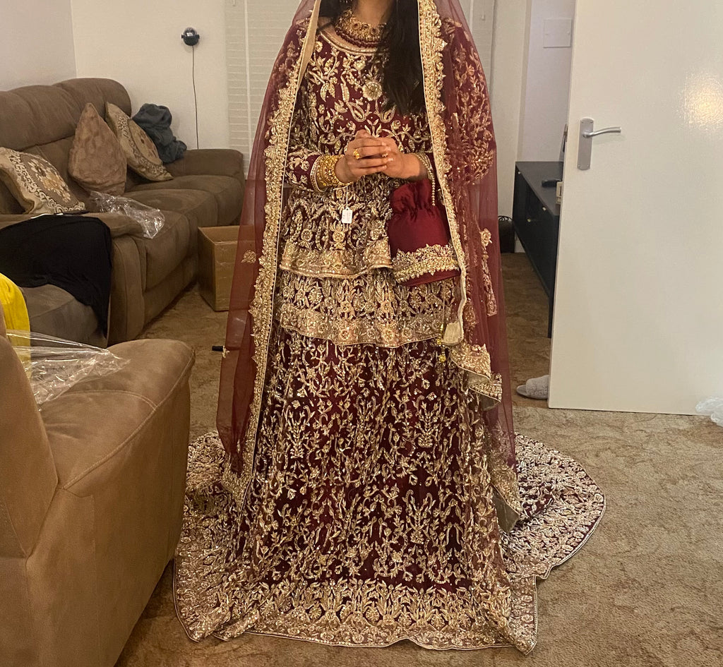 Heavily Embellished Bridal Lengha