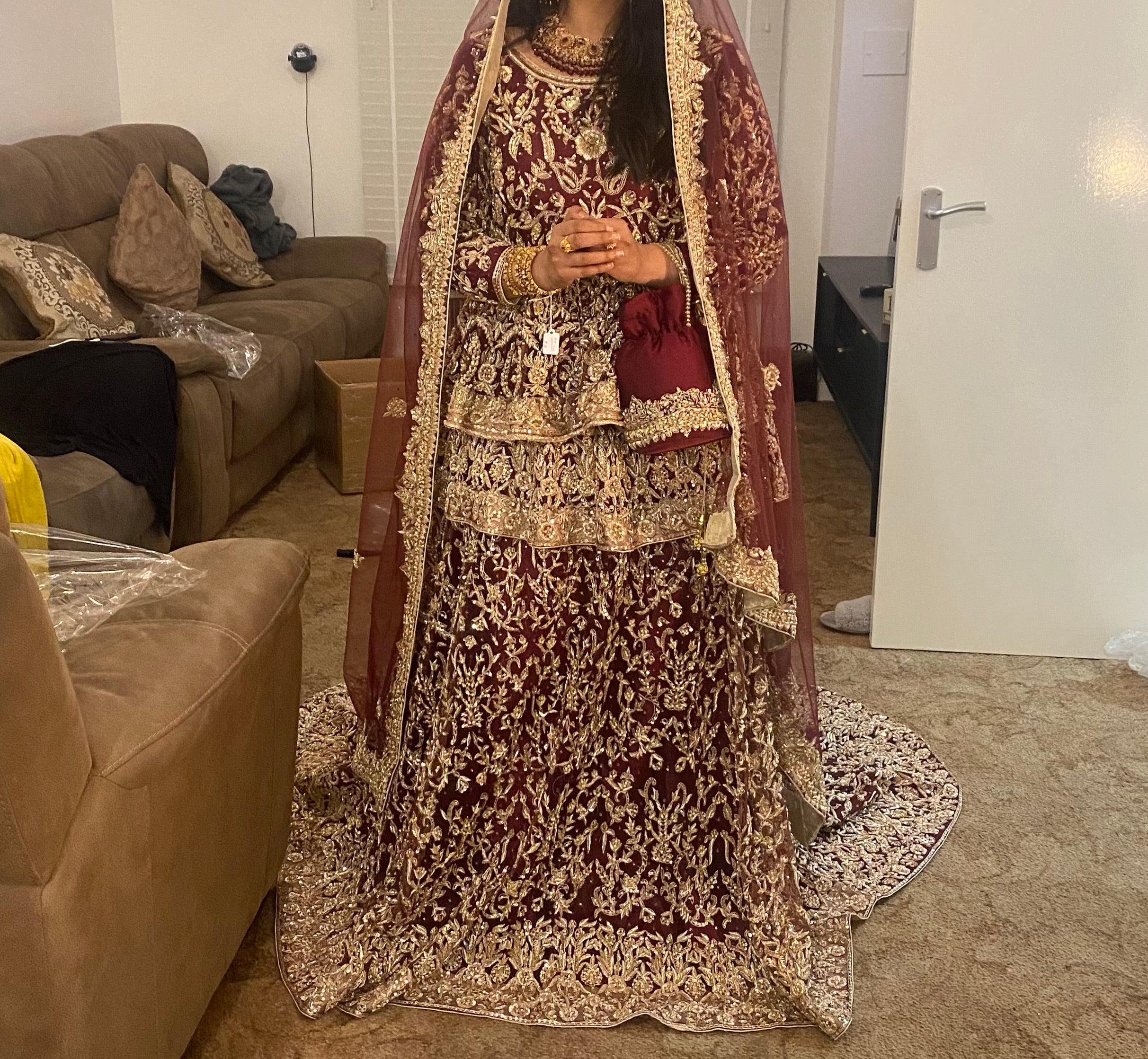 Heavily Embellished Bridal Lengha