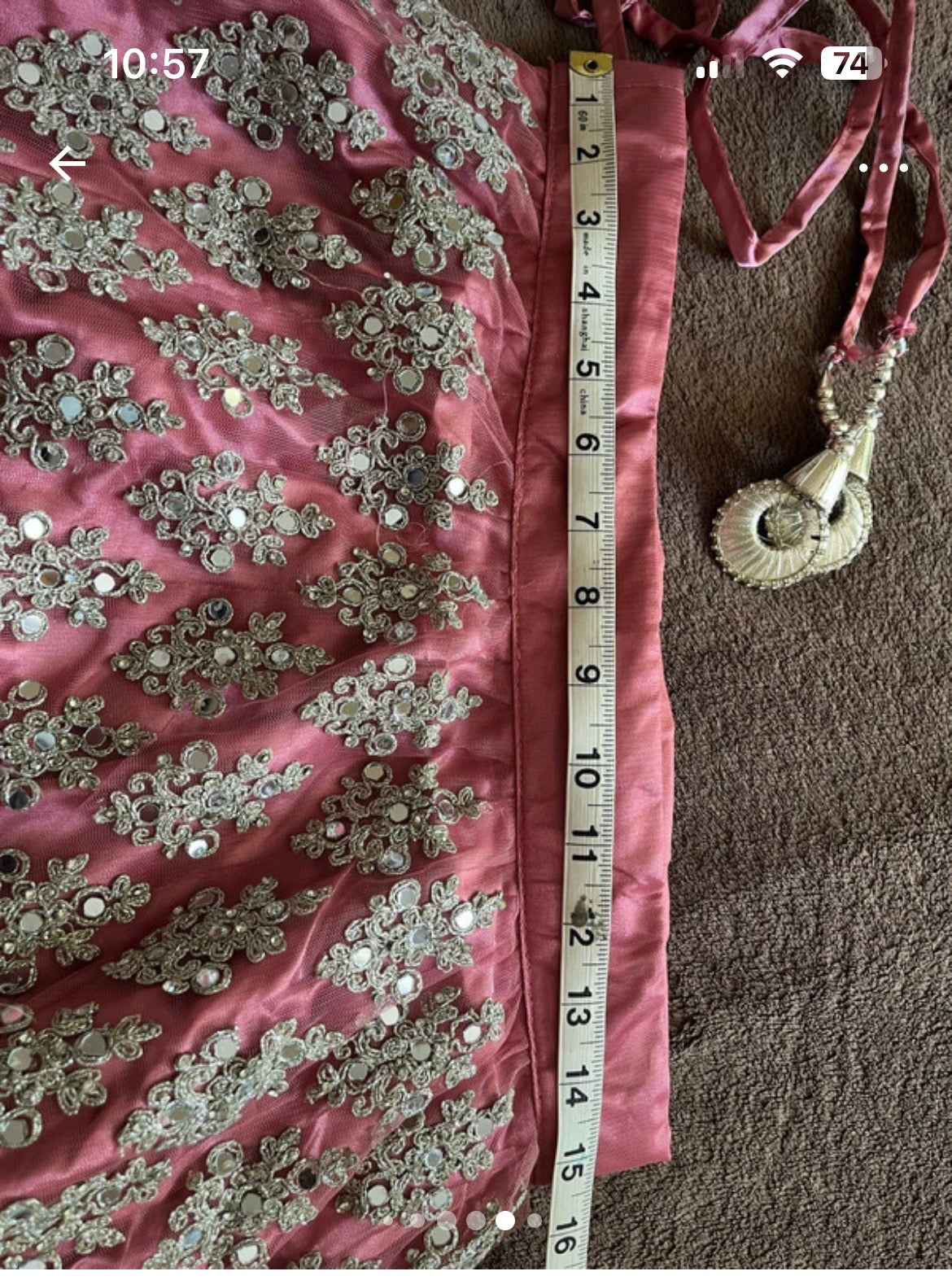 Coral 3 Piece Lengha