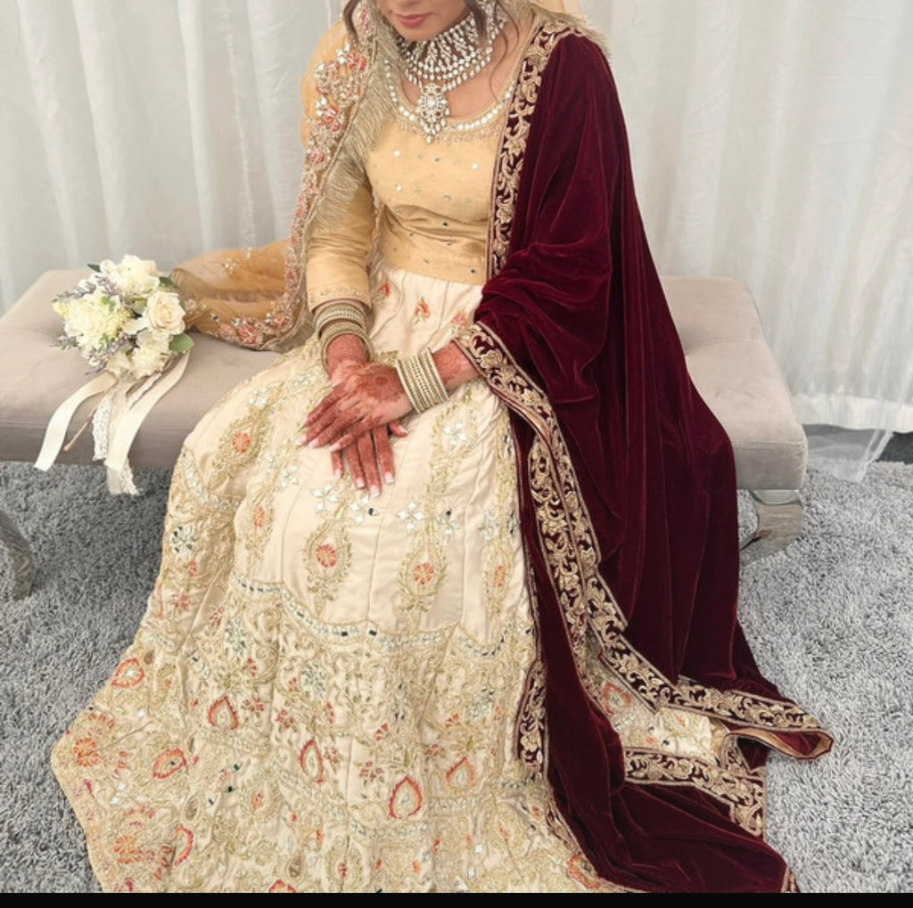 3 piece bridal lengha