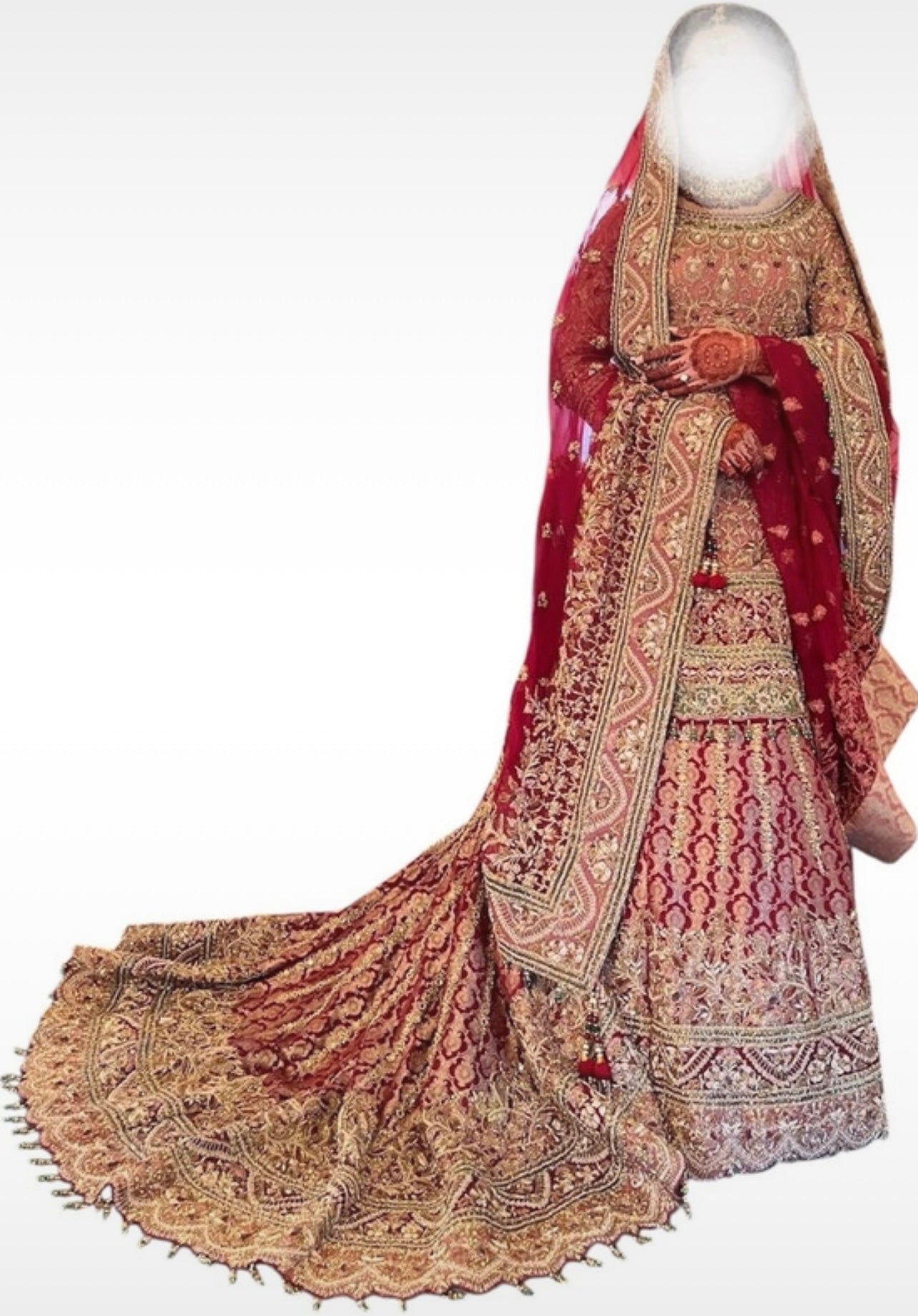 Hoor by Qasim Bridal lengha