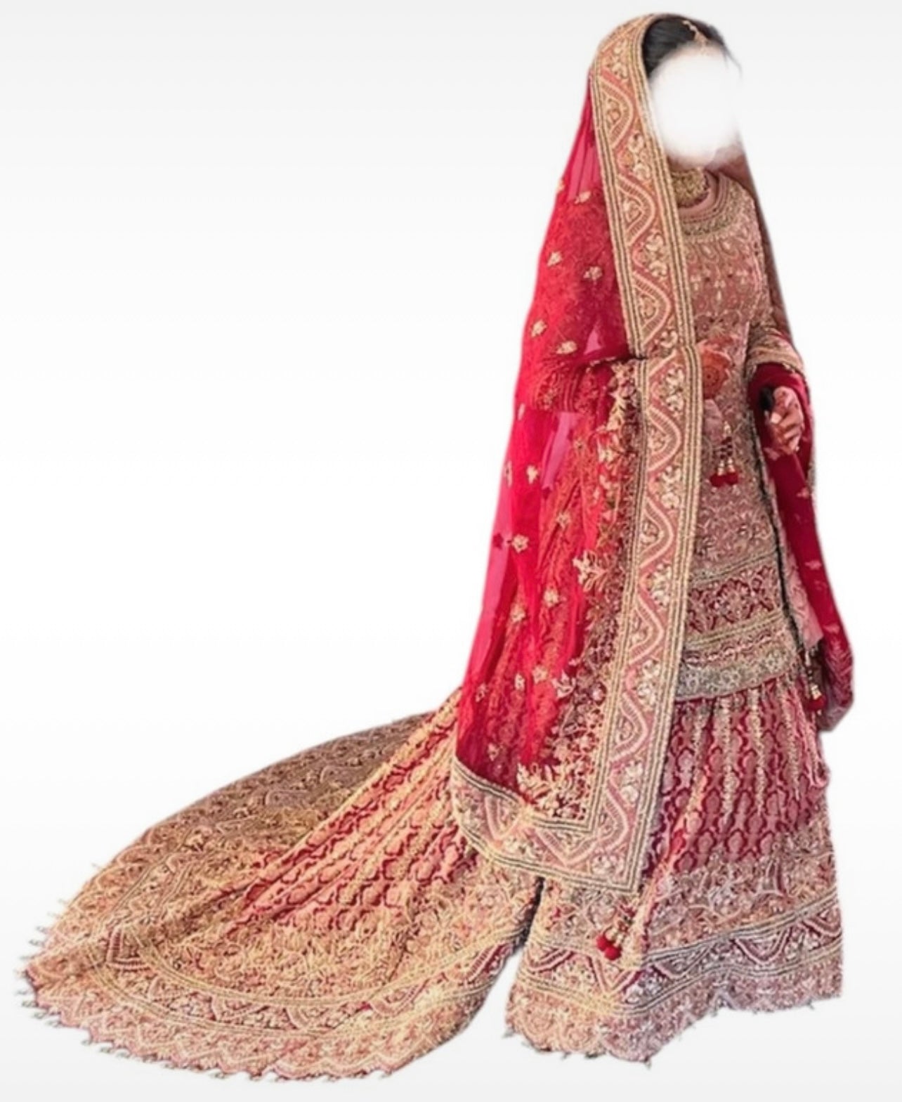 Hoor by Qasim Bridal lengha