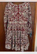 Heavy embellished Deep Red Bridal Dress