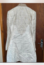 Stunning Sherwani with Red Shawl