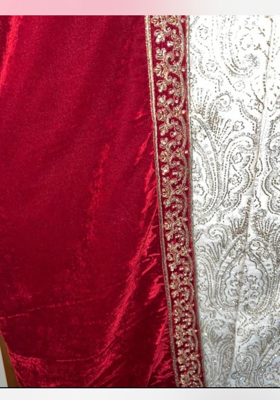 Stunning Sherwani with Red Shawl