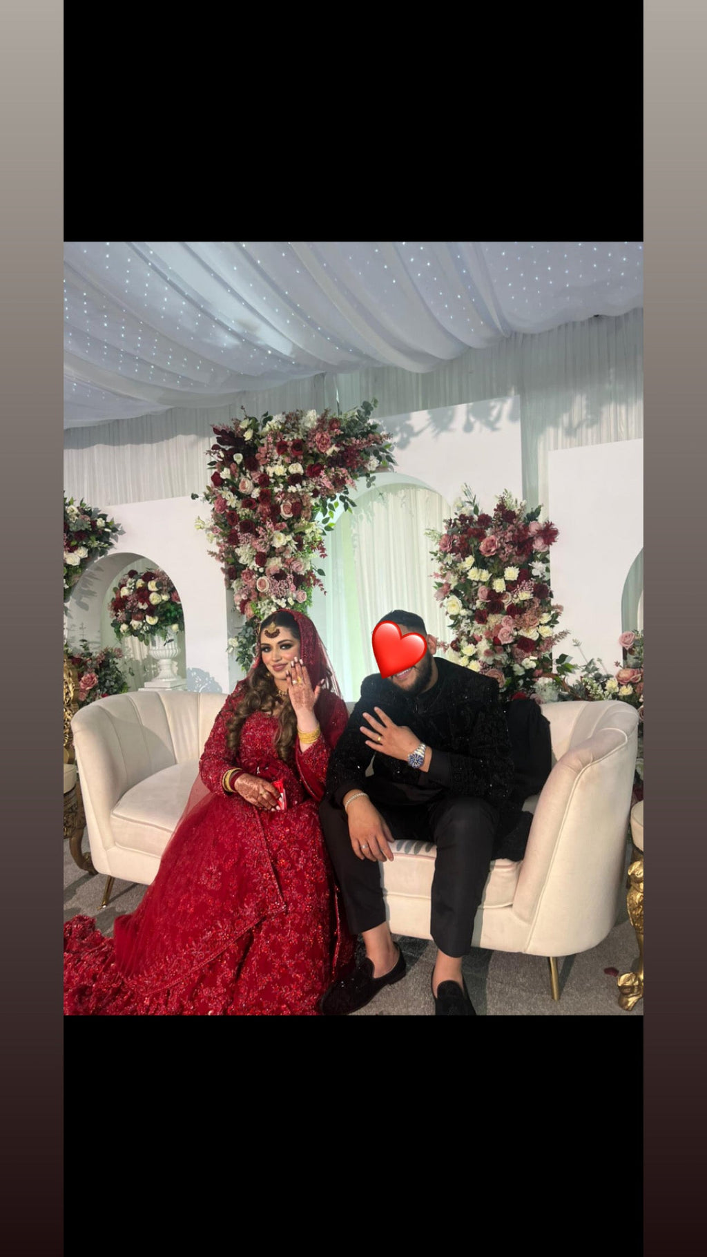 Red on Red Bridal Dress by 7aatrang