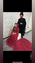 Red on Red Bridal Dress by 7aatrang