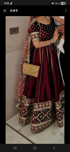 Lashkara Velvet  Lengha