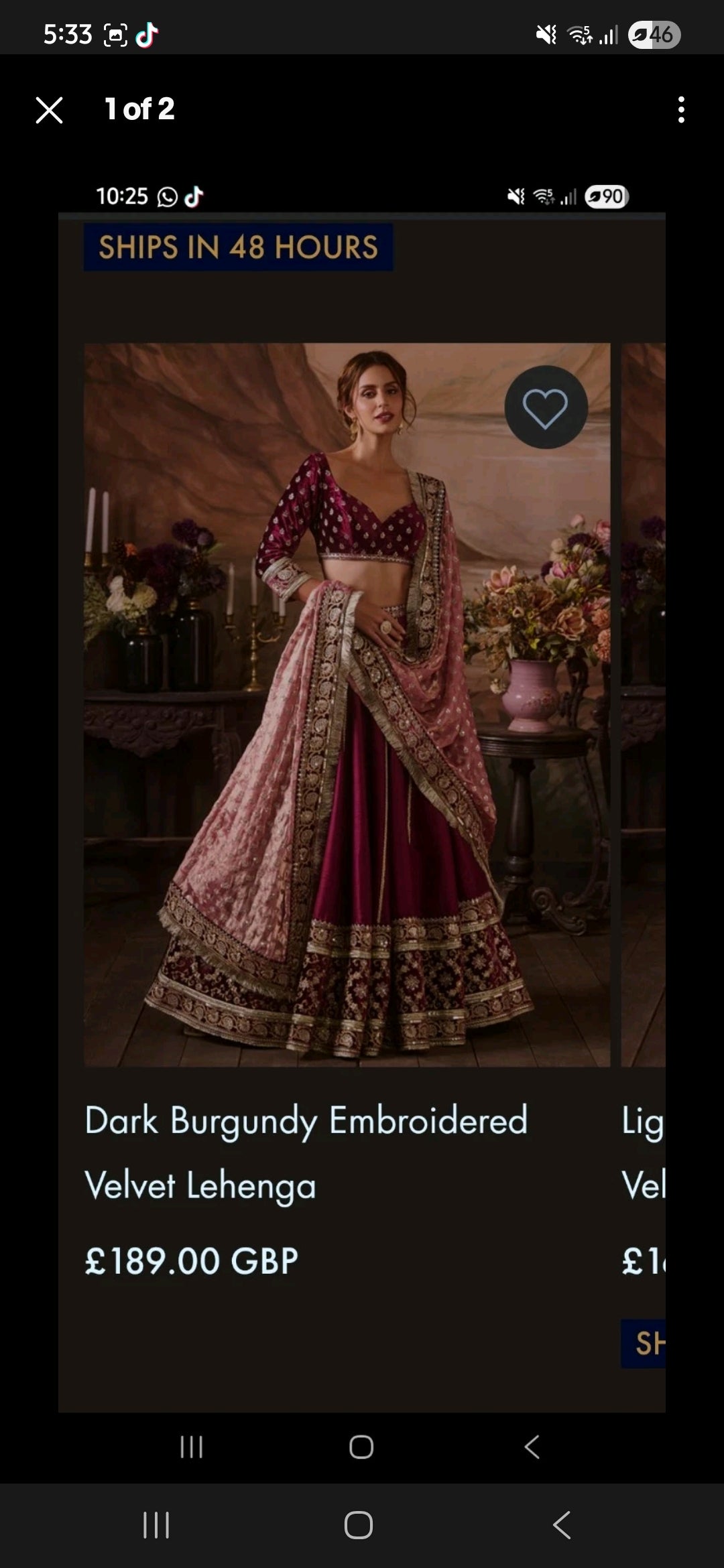 Lashkara Velvet  Lengha