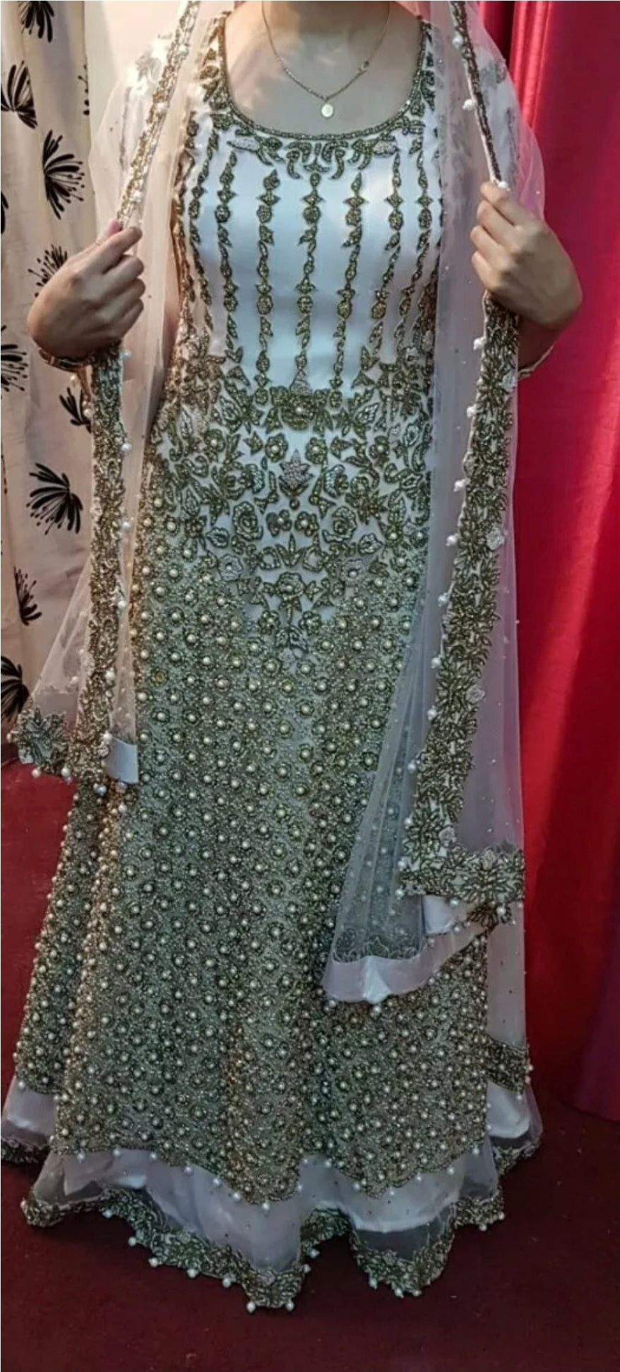 Pastle Pink Bridal Maxi Dress