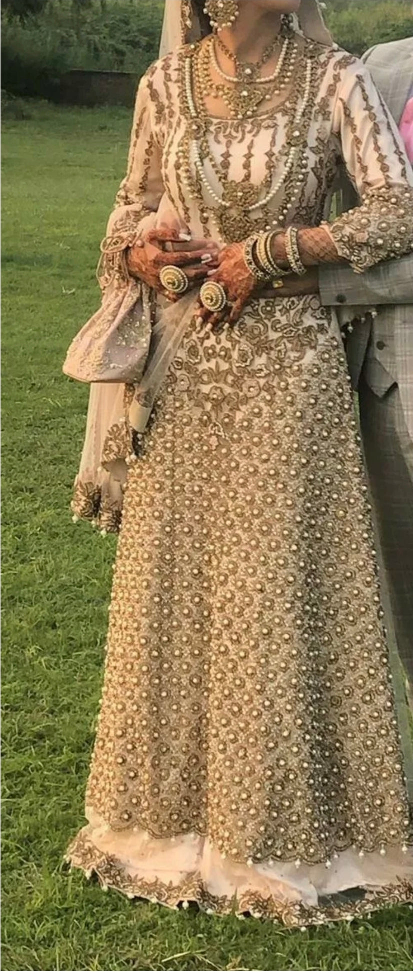 Pastle Pink Bridal Maxi Dress