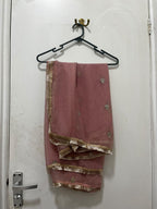 Embellished Pink Gharara Outfit (Size M)