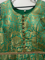 Green and gold traditional dress - Size 38