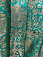 Green and gold traditional dress - Size 38