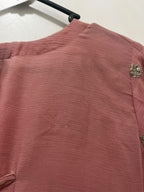 Embellished Pink Gharara Outfit (Size M)